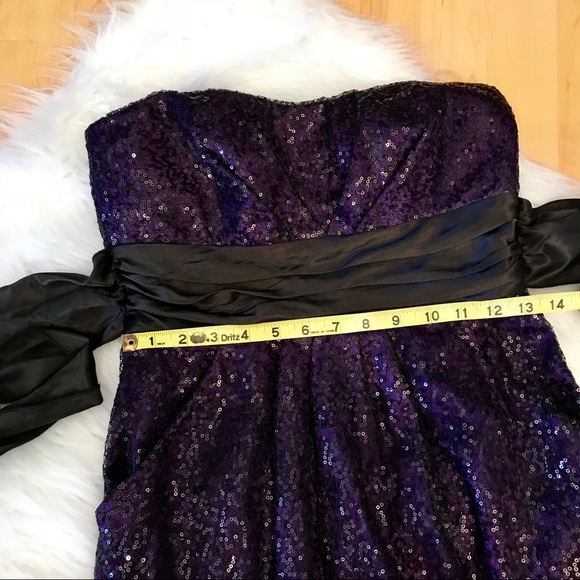 Speechless strapless sequined dress purple size 9 Taylor Swift Eras Tour - Picture 4 of 8